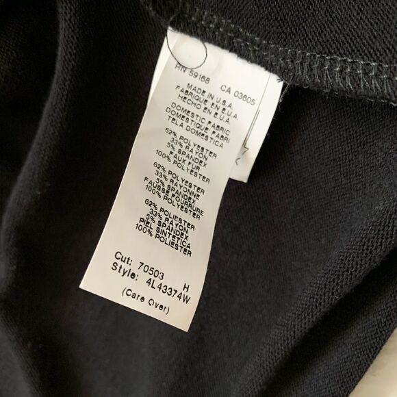 KAREN KANE Faux Fur Collar Long Cardigan. - Picture 4 of 6